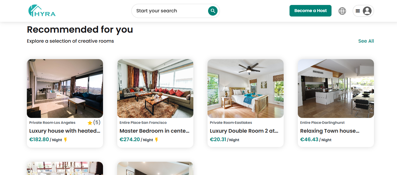 Hyra – Airbnb Script