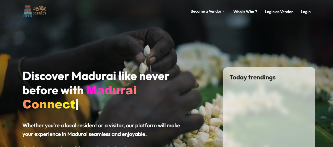 Madurai Connect – Explore, Engage, and Experience Locally