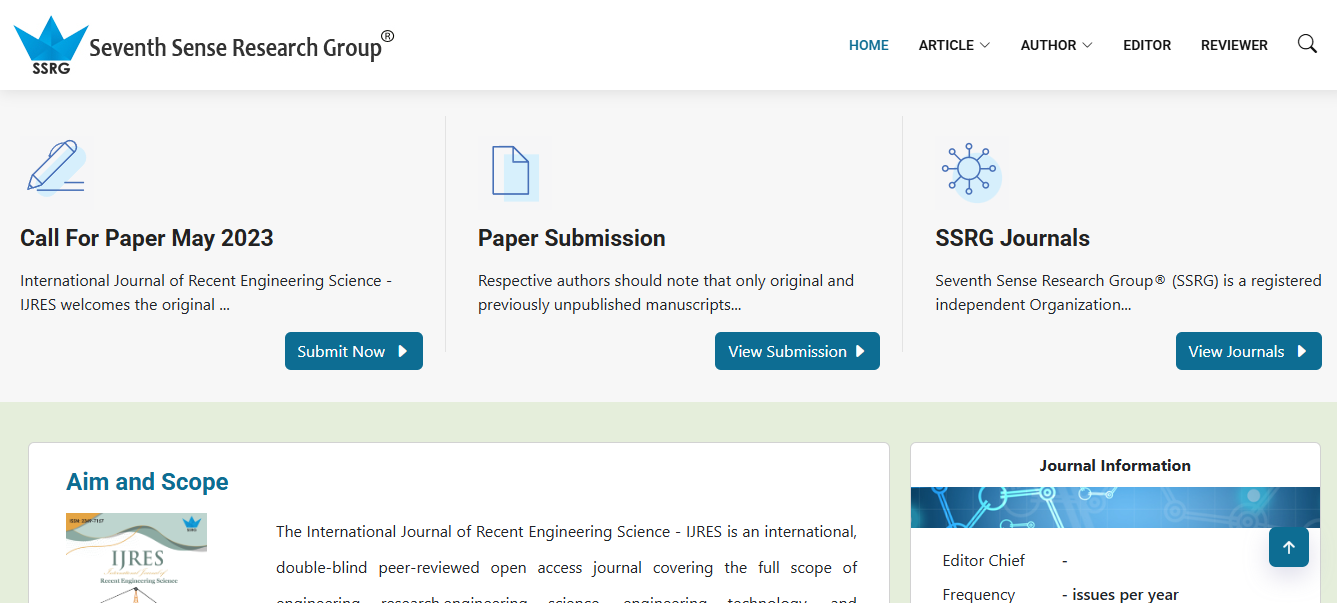 IJRES – International Journal Applications